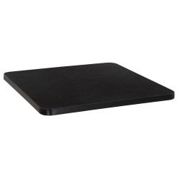 ΕΠΙΦΑΝΕΙΑ ΤΡΑΠΕΖΙΟΥ SINTERED STONE ΤΕΤΡΑΓΩΝΗ HM6654.01 ΜΑΥΡΗ ΜΕ ΠΛΑΙΣΙΟ ALU ΜΑΥΡΟ 70x70εκ.