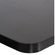 ΕΠΙΦΑΝΕΙΑ ΤΡΑΠΕΖΙΟΥ SINTERED STONE ΤΕΤΡΑΓΩΝΗ HM6654.01 ΜΑΥΡΗ ΜΕ ΠΛΑΙΣΙΟ ALU ΜΑΥΡΟ 70x70εκ.