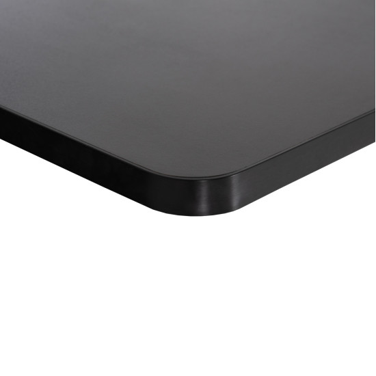 ΕΠΙΦΑΝΕΙΑ ΤΡΑΠΕΖΙΟΥ SINTERED STONE HM6656.01 ΜΑΥΡΗ ΜΕ ΠΛΑΙΣΙΟ ALU ΜΑΥΡΟ 120x80εκ.