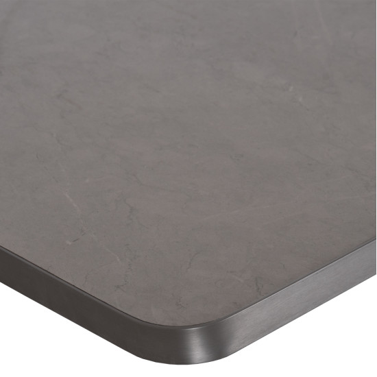 ΕΠΙΦΑΝΕΙΑ ΤΡΑΠΕΖΙΟΥ SINTERED STONE HM6656.05 GREY MARBLE--ΠΛΑΙΣΙΟ ALU ΓΚΡΙ 120x80εκ.