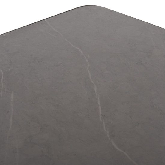 ΕΠΙΦΑΝΕΙΑ ΤΡΑΠΕΖΙΟΥ SINTERED STONE HM6656.05 GREY MARBLE--ΠΛΑΙΣΙΟ ALU ΓΚΡΙ 120x80εκ.