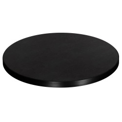 ΕΠΙΦΑΝΕΙΑ ΤΡΑΠΕΖΙΟΥ SINTERED STONE HM6652.01 ΜΑΥΡΗ ΜΕ ΠΛΑΙΣΙΟ ALU ΜΑΥΡO Φ60εκ.