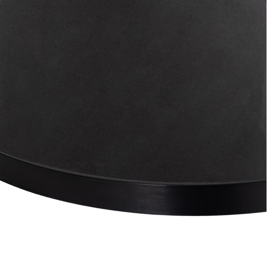 ΕΠΙΦΑΝΕΙΑ ΤΡΑΠΕΖΙΟΥ SINTERED STONE HM6652.01 ΜΑΥΡΗ ΜΕ ΠΛΑΙΣΙΟ ALU ΜΑΥΡO Φ60εκ.