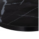 ΕΠΙΦΑΝΕΙΑ ΤΡΑΠΕΖΙΟΥ SINTERED STONE HM6652.03 BLACK MARBLE--ΠΛΑΙΣΙΟ ALU ΜΑΥΡΟ Φ60εκ.