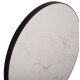 ΕΠΙΦΑΝΕΙΑ ΤΡΑΠΕΖΙΟΥ SINTERED STONE HM6652.02 WHITE MARBLE--ΠΛΑΙΣΙΟ ALU ΜΑΥΡΟ Φ60εκ.