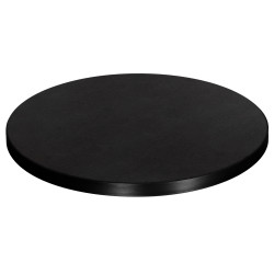 ΕΠΙΦΑΝΕΙΑ ΤΡΑΠΕΖΙΟΥ SINTERED STONE HM6653.01 ΜΑΥΡΗ ΜΕ ΠΛΑΙΣΙΟ ALU ΜΑΥΡΟ Φ70εκ.