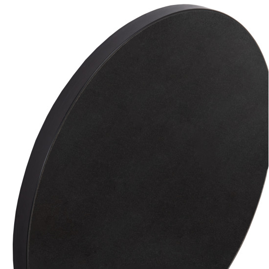 ΕΠΙΦΑΝΕΙΑ ΤΡΑΠΕΖΙΟΥ SINTERED STONE HM6653.01 ΜΑΥΡΗ ΜΕ ΠΛΑΙΣΙΟ ALU ΜΑΥΡΟ Φ70εκ.