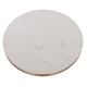 ΕΠΙΦΑΝΕΙΑ ΤΡΑΠΕΖΙΟΥ SINTERED STONE HM6653.12 WHITE MARBLE--ΠΛΑΙΣΙΟ ALU ΧΡΥΣΟ Φ70εκ.