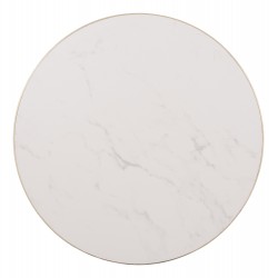 ΕΠΙΦΑΝΕΙΑ ΤΡΑΠΕΖΙΟΥ SINTERED STONE HM6653.12 ΜΕ ΠΛΑΙΣΙΟ ALU ΧΡΥΣΟ Φ70εκ.