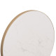 ΕΠΙΦΑΝΕΙΑ ΤΡΑΠΕΖΙΟΥ SINTERED STONE HM6653.12 WHITE MARBLE--ΠΛΑΙΣΙΟ ALU ΧΡΥΣΟ Φ70εκ.
