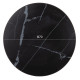 ΕΠΙΦΑΝΕΙΑ ΤΡΑΠΕΖΙΟΥ SINTERED STONE HM6653.03 BLACK MARBLE--ΠΛΑΙΣΙΟ ALU ΜΑΥΡΟ Φ70εκ.
