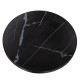 ΕΠΙΦΑΝΕΙΑ ΤΡΑΠΕΖΙΟΥ SINTERED STONE HM6653.03 BLACK MARBLE--ΠΛΑΙΣΙΟ ALU ΜΑΥΡΟ Φ70εκ.