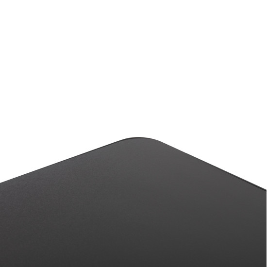 ΕΠΙΦΑΝΕΙΑ ΤΡΑΠΕΖΙΟΥ SINTERED STONE ΤΕΤΡΑΓΩΝΗ HM6655.01 ΜΑΥΡΗ ΜΕ ΠΛΑΙΣΙΟ ALU ΜΑΥΡΟ 80x80εκ.