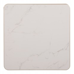 ΕΠΙΦΑΝΕΙΑ ΤΡΑΠΕΖΙΟΥ SINTERED STONE ΤΕΤΡΑΓΩΝΗ HM6655.12 ΠΛΑΙΣΙΟ ALU ΧΡΥΣΟ 80x80εκ.