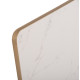 ΕΠΙΦΑΝΕΙΑ ΤΡΑΠΕΖΙΟΥ SINTERED STONE HM6656.12 WHITE MARBLE-ΠΛΑΙΣΙΟ ALU ΧΡΥΣΟ 120x80εκ.