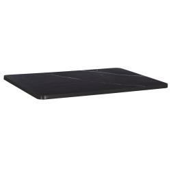 ΕΠΙΦΑΝΕΙΑ ΤΡΑΠΕΖΙΟΥ SINTERED STONE HM6656.03 BLACK MARBLE-ΠΛΑΙΣΙΟ ALU ΜΑΥΡΟ 120x80εκ.
