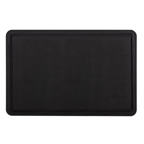 ΕΠΙΦΑΝΕΙΑ ΤΡΑΠΕΖΙΟΥ SINTERED STONE HM6656.03 BLACK MARBLE-ΠΛΑΙΣΙΟ ALU ΜΑΥΡΟ 120x80εκ.