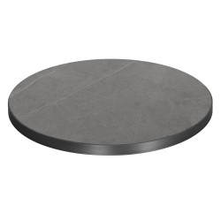 ΕΠΙΦΑΝΕΙΑ ΤΡΑΠΕΖΙΟΥ SINTERED STONE HM6652.05 GREY MARBLE--ΠΛΑΙΣΙΟ ALU ΓΚΡΙ Φ60εκ.
