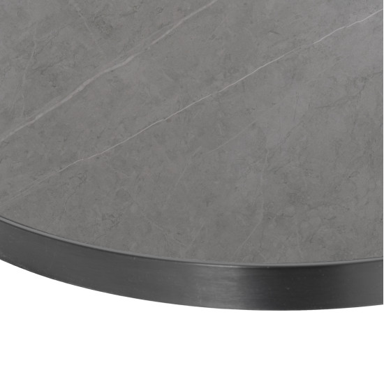 ΕΠΙΦΑΝΕΙΑ ΤΡΑΠΕΖΙΟΥ SINTERED STONE HM6652.05 GREY MARBLE--ΠΛΑΙΣΙΟ ALU ΓΚΡΙ Φ60εκ.
