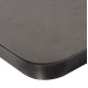 ΕΠΙΦΑΝΕΙΑ ΤΡΑΠΕΖΙΟΥ SINTERED STONE HM6655.05 GREY MARBLE--ΠΛΑΙΣΙΟ ALU ΓΚΡΙ 80x80εκ.