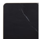 ΕΠΙΦΑΝΕΙΑ ΤΡΑΠΕΖΙΟΥ SINTERED STONE HM6656.13 BLACK MARBLE-ΠΛΑΙΣΙΟ ALU ΧΡΥΣΟ 120x80εκ.