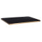 ΕΠΙΦΑΝΕΙΑ ΤΡΑΠΕΖΙΟΥ SINTERED STONE HM6656.13 BLACK MARBLE-ΠΛΑΙΣΙΟ ALU ΧΡΥΣΟ 120x80εκ.