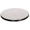 ΕΠΙΦΑΝΕΙΑ ΤΡΑΠΕΖΙΟΥ SINTERED STONE HM6653.02 WHITE MARBLE--ΠΛΑΙΣΙΟ ALU ΜΑΥΡΟ Φ70εκ.