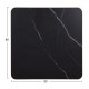 ΕΠΙΦΑΝΕΙΑ ΤΡΑΠΕΖΙΟΥ SINTERED STONE HM6655.13 BLACK MARBLE--ΠΛΑΙΣΙΟ ALU ΧΡΥΣΟ 80x80εκ.