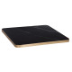 ΕΠΙΦΑΝΕΙΑ ΤΡΑΠΕΖΙΟΥ SINTERED STONE HM6655.13 BLACK MARBLE--ΠΛΑΙΣΙΟ ALU ΧΡΥΣΟ 80x80εκ.