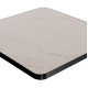 ΕΠΙΦΑΝΕΙΑ ΤΡΑΠΕΖΙΟΥ SINTERED STONE HM6655.02 WHITE MARBLE--ΠΛΑΙΣΙΟ ALU ΜΑΥΡΟ 80x80εκ.