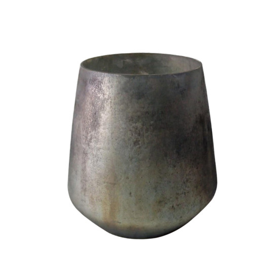 EMEL ΒΑΣΗ ΡΕΣΩ 15x15x16cm ΓΥΑΛΙ ΓΚΡΙ