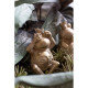 GRENOUILLE ΔΙΑΚΟΣΜΗΤΙΚΟ ΒΑΤΡΑΧΟΣ 12x10x23cm POLYRESIN ΧΡΥΣΟ