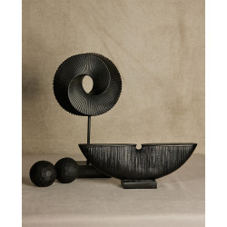 MORIRI ΔΙΑΚΟΣΜΗΤΙΚΟ TOTEM 35x6x12cm POLYRESIN ΜΑΥΡΟ