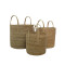 DEL MAR ΚΑΛΑΘΙ ΧΕΡΟΥΛΙ SET 3ΤΜΧ 35x35x35cm SEAGRASS ΦΥΣΙΚΟ