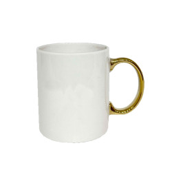GOLDIE ΚΟΥΠΑ 8x8x10cm NEW BONE CHINA ΛΕΥΚΟ ΧΡΥΣΟ