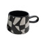 BLEND ΚΟΥΠΑ 8x8x8cm STONEWARE ΜΑΥΡΟ ΛΕΥΚΟ