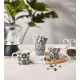 FLORIS ΚΟΥΠΑ ESPRESSO SET 4ΤΜΧ NEW BONE CHINA ΛΕΥΚΟ ΜΑΥΡΟ