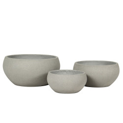 SILENE ΚΑΣΠΩ SET 3ΤΜΧ 50x50x25cm ΤΣΙΜΕΝΤΟ ΓΚΡΙ