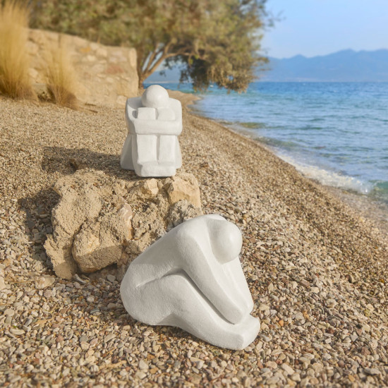 HARPER ΔΙΑΚΟΣΜΗΤΙΚΗ ΦΙΓΟΥΡΑ 43x30x37cm POLYRESIN ΛΕΥΚΟ