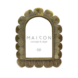 ELISHA ΚΟΡΝΙΖΑ 17x2x21cm POLYRESIN ΧΡΥΣΟ ΓΥΑΛΙ