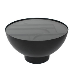 ARCHES COFFEE TABLE ΜΑΥΡΟ 70x70x40cm
