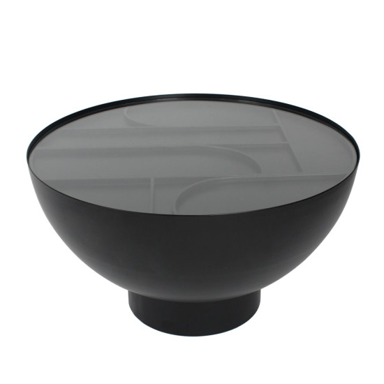 ARCHES COFFEE TABLE ΜΑΥΡΟ 70x70x40cm